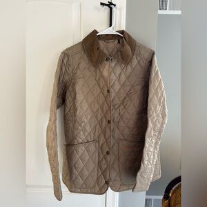 *BRAND NEW | NEVER WON* Barbour Quilted Jacket in Brown and Tan